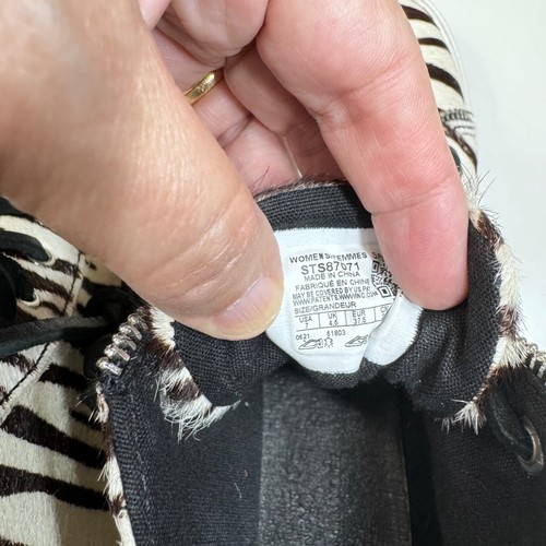 Sperry x Rebecca Minkoff Pony Hair Zebra High Top Sneaker Womens Sz 7 (STS87071) - Picture 9 of 10