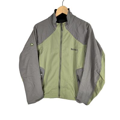 Marmot Men's Windstopper Softshell Jacket Zipper Pockets Green