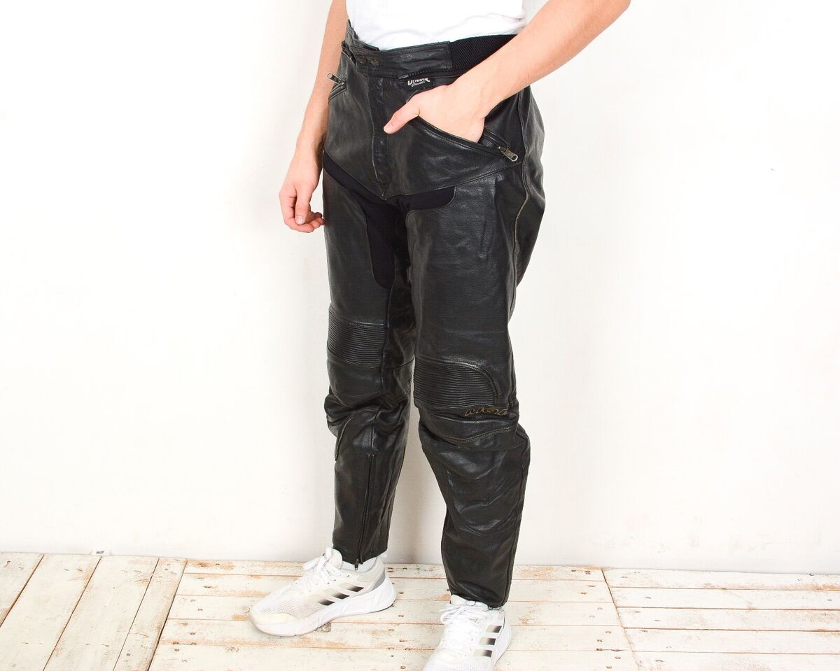 MQP Dynamic Cruiser Moto Racer Men W38 Leather Black MQP Dynamic Cruiser Moto Racer Men W38 Leather Black