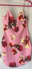 New Sexy Mini Flowery Girly Pink Red Dress