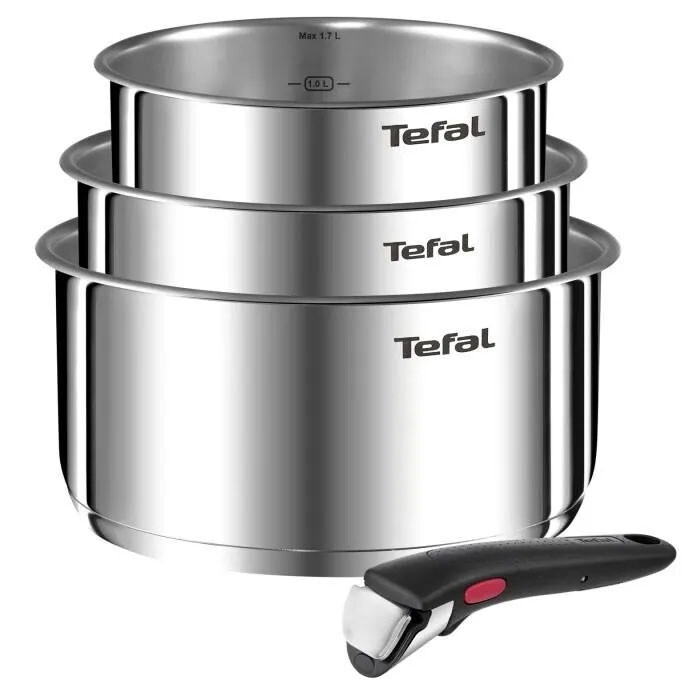 Tefal Lote 3 Sartenes Ingenio Inducción Emotion L896S404 Ø 16/18/20cm 1 Mango