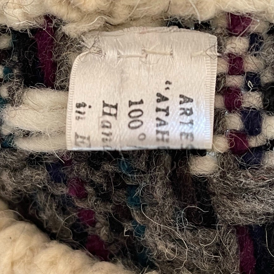 ニット/セーター Santa Monica - 90s wool hand sweater vintage 90s Hand Knit Sweater | XS-M - Lucky Vintage