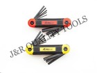 16 pc Folding Hex Key Set SAE & Metric 