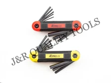 16 pc Folding Hex Key Set SAE & Metric 