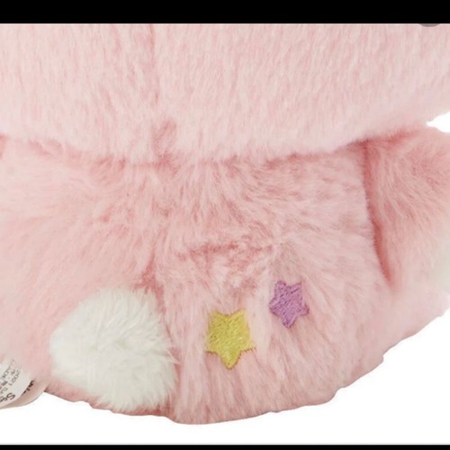Lindo pijama de peluche suave esponjoso Sanrio 9"" Kawaii Hello Kitty Moon & Stars - Imagen 4 de 8