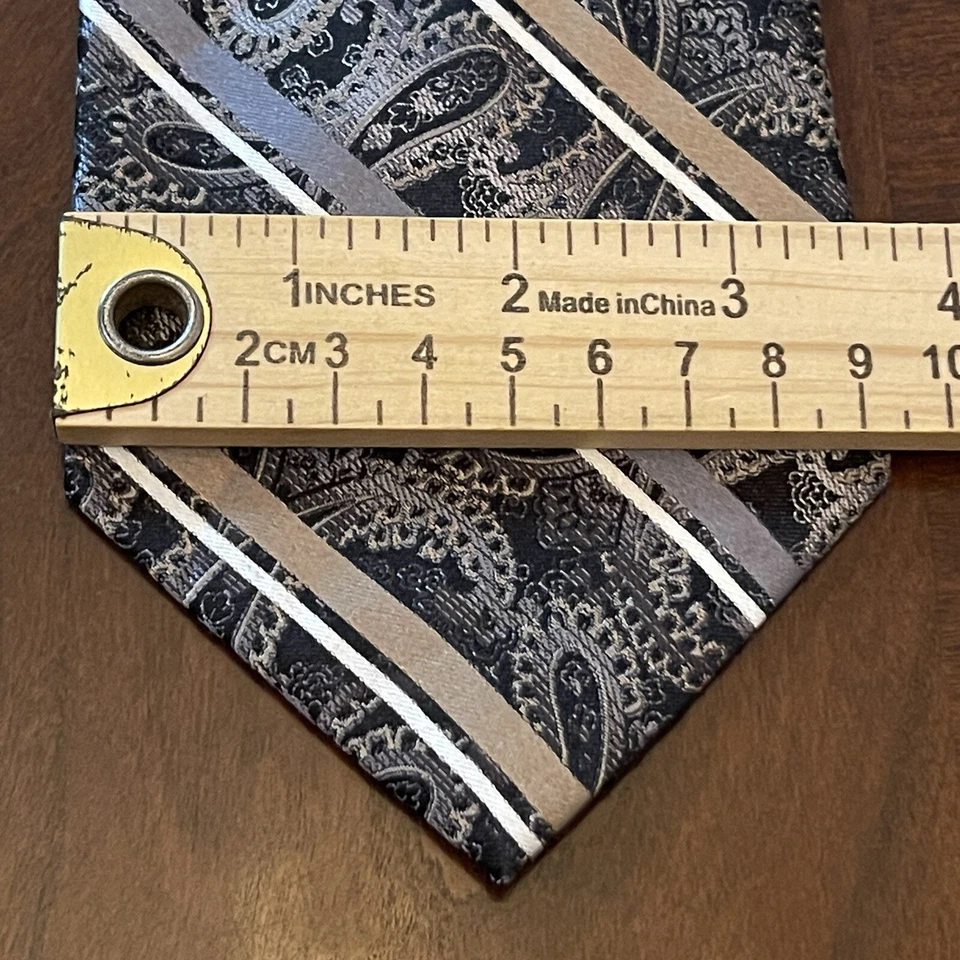 Corbata para el cuello Platinum Designs hecha a mano 100 % seda para hombre hecha en China Foto 4 de 4