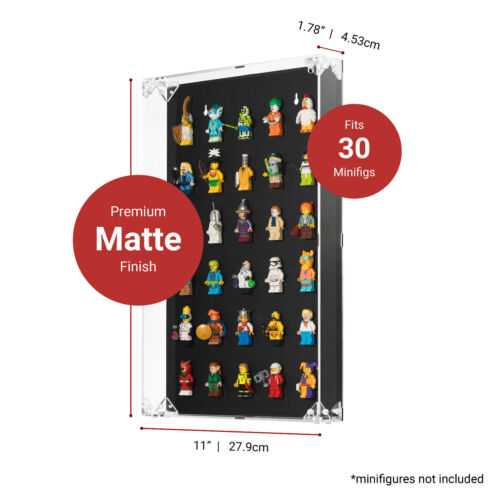 LEGO Minifigur Wandvitrine - 20 FARBEN - PASSEND FÜR 30 MINIFIGUREN - Bild 2 von 24