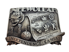 Siskiyou Belt buckle 1985 limited edition 350of 650 Neewollah Indep. Ks. NOS