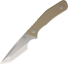 Se7en Plus Strider Flat Dark Earth G10 D2 Steel Fixed Blade Knife 240502FDS