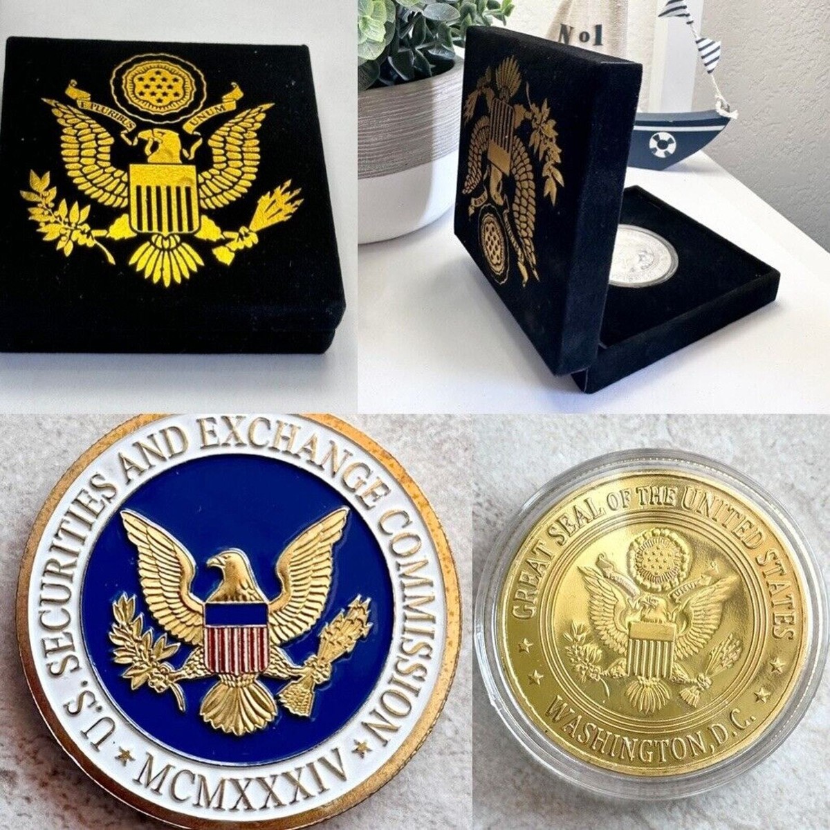 SEC-UNITED STATES SECURITIES AND EXCHANGE COMMISSION-Challenge Coin | eBay