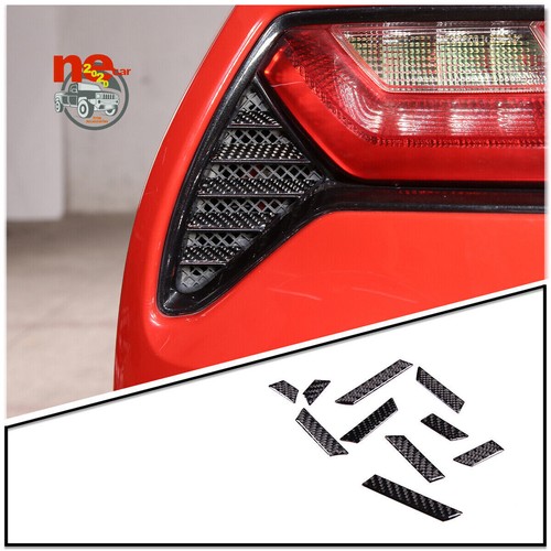 Carbon Fiber Taillight Grille Trim Modified Sticker For Corvette C7 2014-2019 - Picture 2 of 9