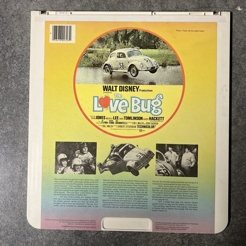 Walt Disney's THE LOVE BUG RCA Selectavision VideoDisc CED - Picture 2 of 2