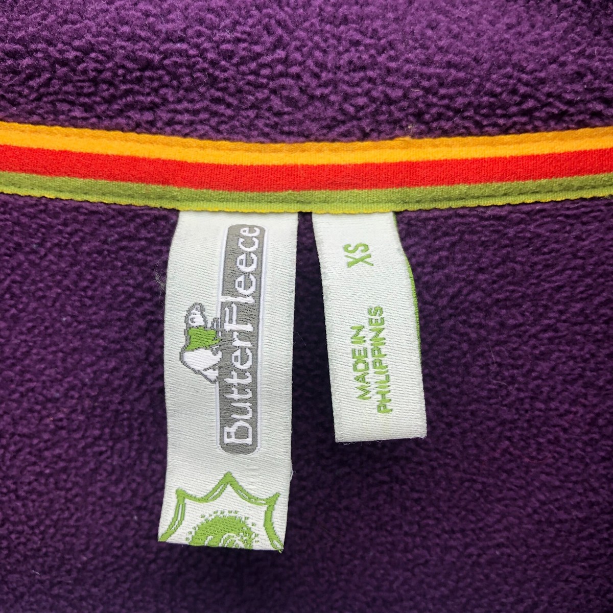 Sahalie Butter Fleece Womens Fleece Henley Pullover Size XS Purple