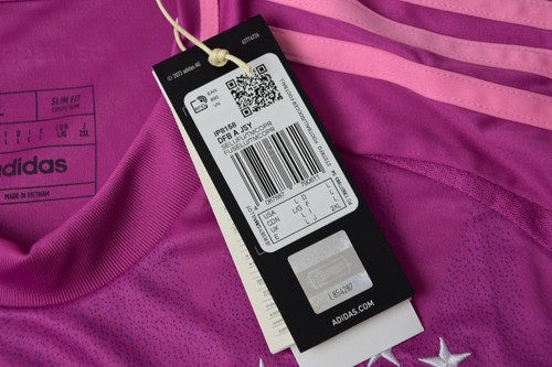 EURO 2024 adidas Deutschland Trikot Germany Away Pink Shirt SIZE L men's - Picture 12 of 17