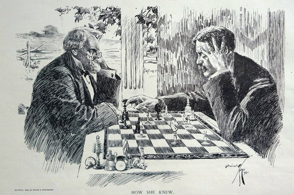 An hand drawn vector picture from series: The World's Great Chess Games.  Byrne - Fischer (The Game of the Century - 1956), pos Stock Vector Image  & Art - Alamy