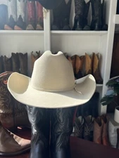 Eddy Bros Custom 7 56cm Vintage Silver belly Cowboy Hat 