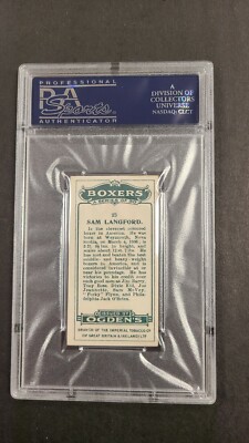1915 Ogdens Cigarettes Sam Langford PSA 6 Boxing HOF Rare