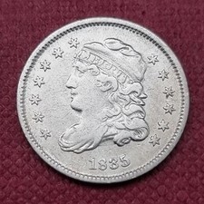 1835 Capped Bust Half Dime 5c High Grade AU #47446