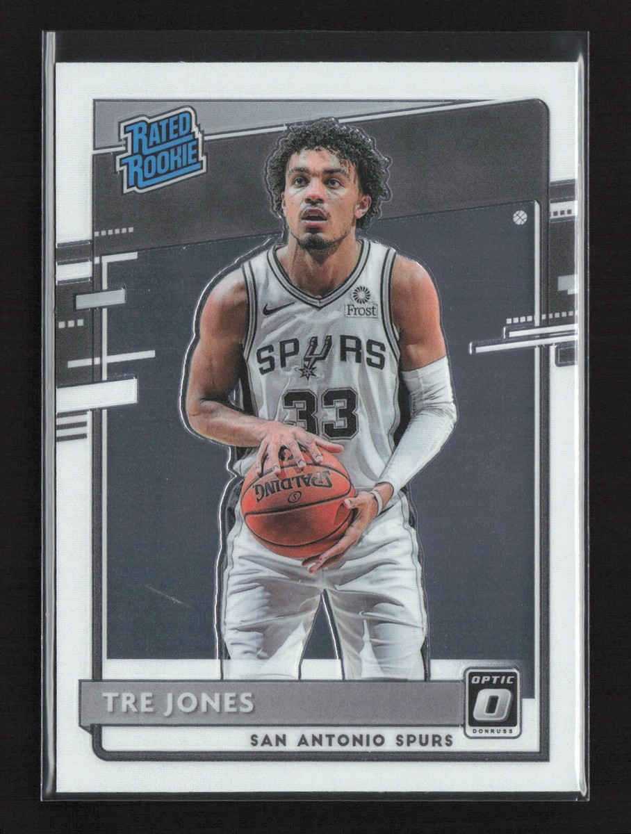 2020-21 Panini Donruss Optic Tre Jones RC #188 San Antonio Spurs