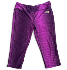 The North Face Exercise Yoga Purple Women?s All Over Print Leggings Size L