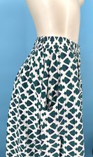 Vintage 80s 90s IKAT Style Fish Novelty Print Midi Hippie Summer Skirt sm/med