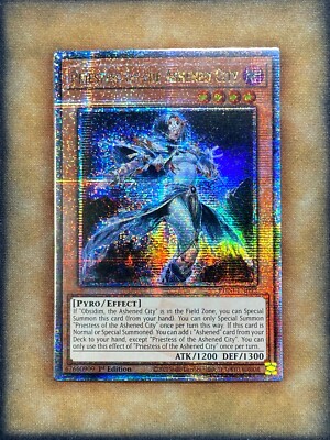 Yugioh Priestess of the Ashened City PHNI-EN093 Quarter Century Secret 1st  Ed NM | eBay
