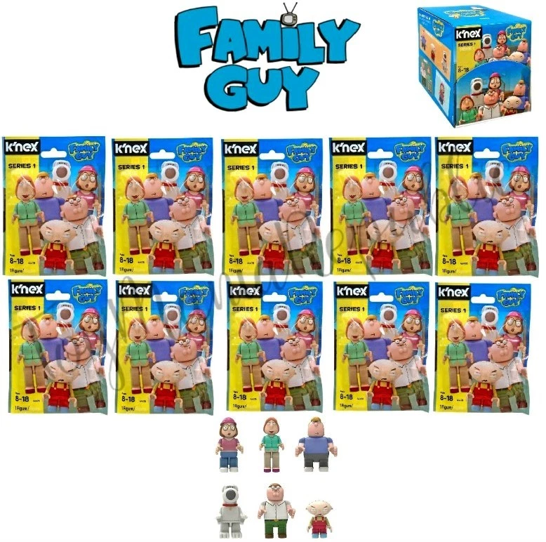 LOT OF 10 K NEX Family Guy Series 1 Random BLIND BAG Brand New