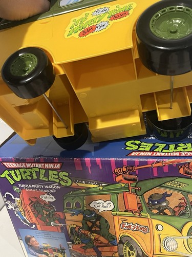 Teenage Mutant Ninja Turtles Party Wagon in Box Original 1989 Almost Complete!! - Picture 23 of 23