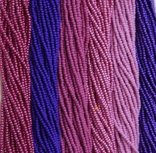 Czech 11/0 Preciosa Purple PermaLux Bundle Rocaille Glass Seed Beads