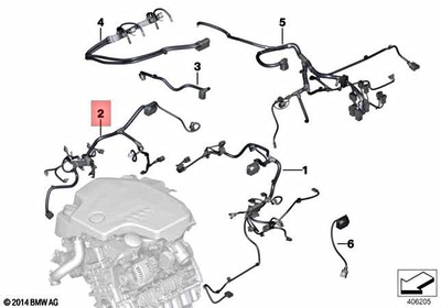 Genuine OEM Engine Wiring Harness for BMW 12517641659 for sale