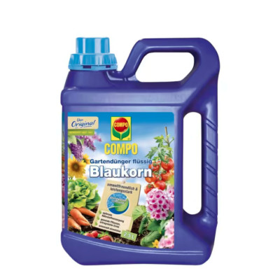 Compo Blaukorn Novatec Nova Tec flüssig 2,5 Liter NPK Blumendünger Gartendünger