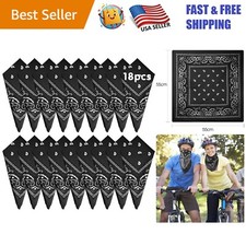 Multicolor Paisley Bandanas - 18 Durable Polyester Scarves for Fashionable Women