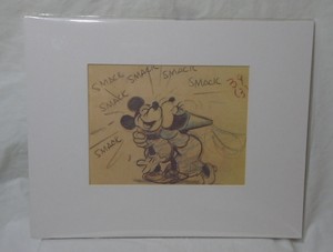 Details About Mickey And Minnie Mouse Art Print The Brave Little Tailor 1938 Story Sketch