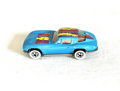 Mattel 1979 Hot Wheels '63 Chevy Corvette Split Window Coupe Blue