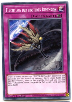 Yu-GI-OH Flucht aus der Finsteren Dimension Common SDSA-DE036 NEU!