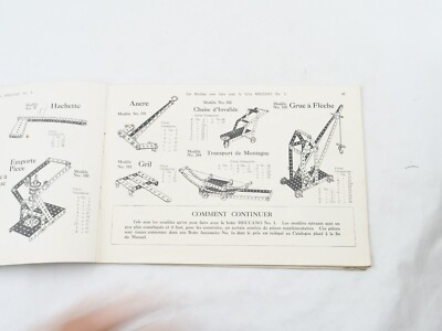 Meccano Katalog Nr. 18A 1918 Verwendung Der Kästen Nr. 1 2