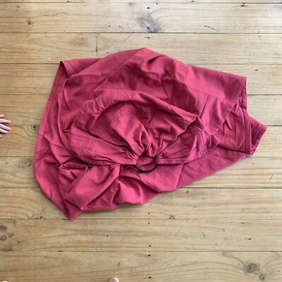 pink velvet baby carrier