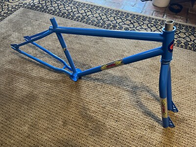 Old School 1985 GT BMX 26” Cruiser Frame And Fork Blue Old School 1985 GT BMX 26” Cruiser Frame And Fork Blue