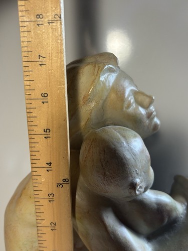 Large Beautiful Resin Mother Holding Baby Child Love Protection Sculpture Figure - 第 10/12 張圖片