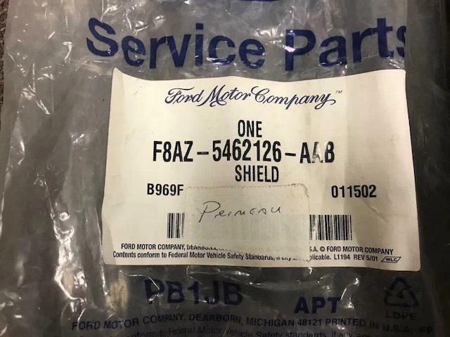 New OEM 1998 Lincoln Mark VIII Seat Side Shield F8AZ-5462126-AAB - Image 3 of 3