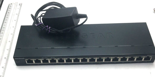 Netgear 16-Port Gigabit Ethernet Unmanaged Switch, AC Adapter GS316 Working - 第 1/5 張圖片