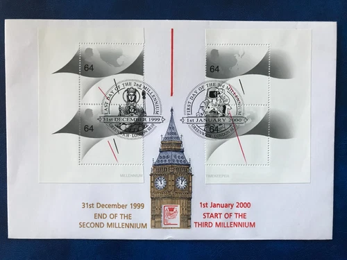 GB - 1999 FIRST AND LAST DAY OF THE MILLENIUM Special Souvenir Cover by Stuarts
