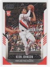#130 Keon Johnson 2021-22 Chronicles Score RC Portland Trail Blazers