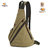 Canvas Sling Bag Crossbody Brusttasche Rucksack UmhäNgetasche Khaki FüR Herren