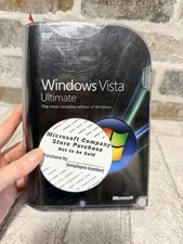 DVD completos de 32 bits y 64 bits de Microsoft Windows Vista Ultimate ¡Incluye caja al por menor!