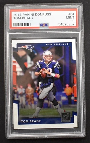 Tom Brady 2017 Panini Donruss #64 New England Patriots PSA 9 MINT