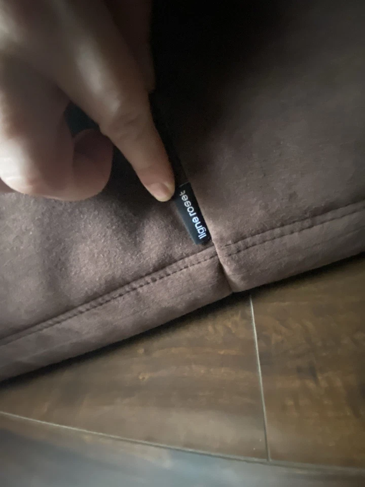 Sofá de lujo Linget Rose Original Togo de 3 plazas color marrón oscuro Foto 2 de 3