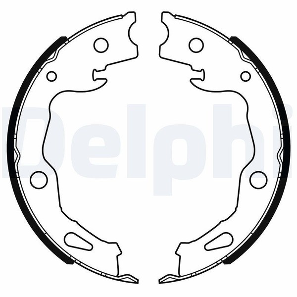 Delphi Bremsbackensatz Hinterachse U.A. FüR Renault-image