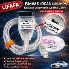 Bmw Kdcan Usb Inpa Ediabas Diagnostic Cable Ftdi Switch E-series Obd2