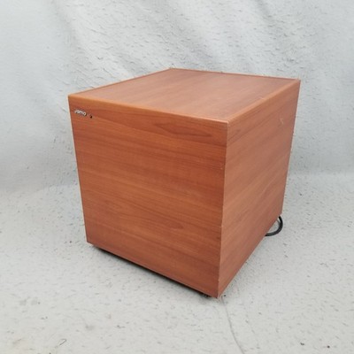 Jamo E 5SUB.2 8'' Powered Subwoofer Active Home Theater Bass Speaker Cherry/Wood